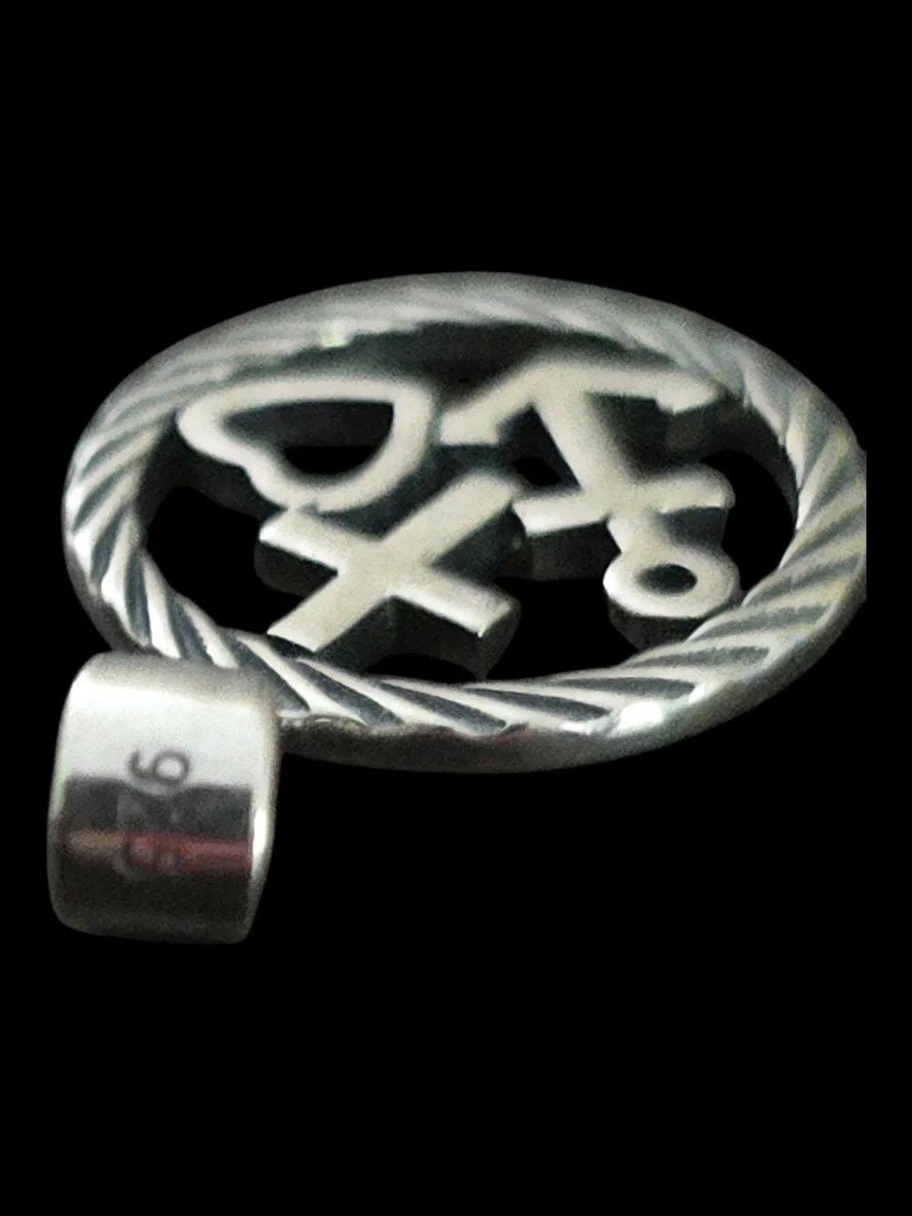 Faith, Hope & Love Silver Pendant Necklace - Silver